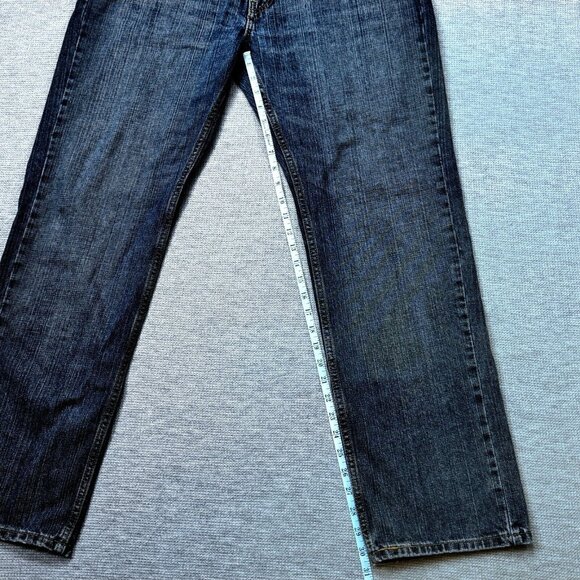 Levis Mens Blue Denim Jeans 559 Relaxed Straight Fit Mid Rise Cotton W34 L32 - Picture 11 of 13